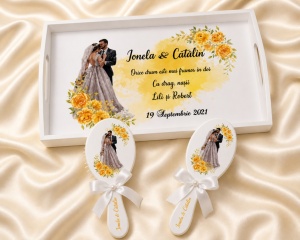 Set gatit mireasa Yellow