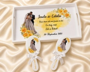 Set gatit mireasa Yellow