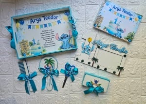 Tavita mot personalizata in tematica Stitch