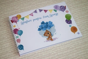 Guestbook botez- Ursuletii cu baloane colorate