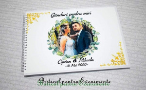 Guestbook "Ganduri pentru miri" Green Flowers