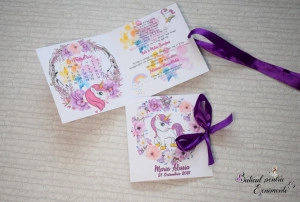 Invitatie botez unicorn