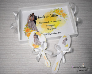 Set gatit mireasa yellow