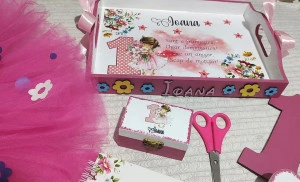 Set moț Fetita cu flori - Img 2