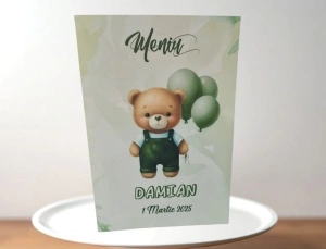 Meniu botez Ursuletul cu baloane verzi