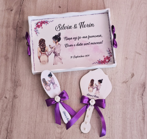Set gatit mireasa Purple