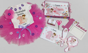 Set moț Fetita cu flori