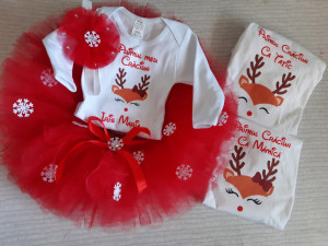 Set tricouri Craciun si compleu fetita