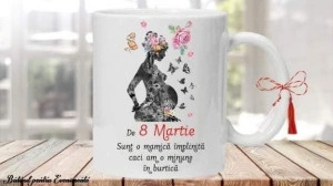 Cana personalizata 8 Martie graviduta