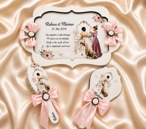 Set gatit mireasa Pinky