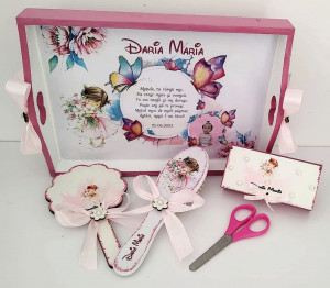 Set moț Fetita cu flori #2