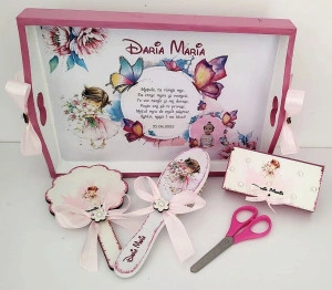 Set moț Fetita cu flori #2