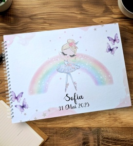 Guestbook botez tematică Balerina