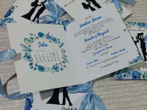 Invitatie nunta si botez bleu - Img 3