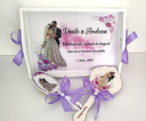 Set gatit mireasa Pure purple