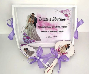 Set gatit mireasa Pure purple