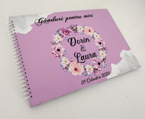 Guestbook "Ganduri pentru miri" Miraj Purple