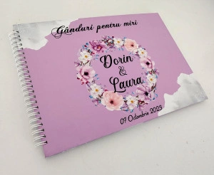 Guestbook "Ganduri pentru miri" Miraj Purple