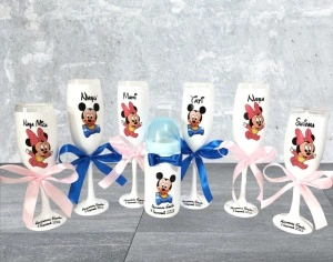 Set pahare miri, nași și biberon Baby Minnie&Mickey