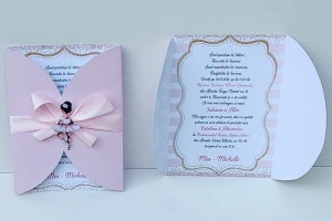 Invitatie botez tematica Balerina