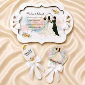Set gatit mireasa Rainbow
