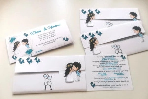 Invitatie mire si mireasa si... un pupic