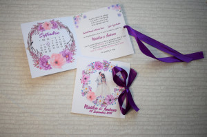 Invitatie Purple