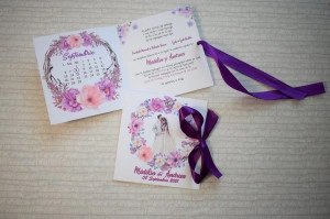 Invitatie Purple