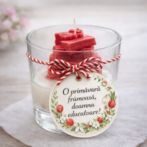 Lumanare parfumată pentru doamna educatoare