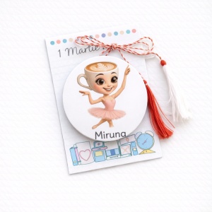 Mărțișor personalizat Balerina Capucina