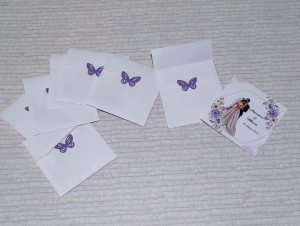 Invitatie nunta cu fluturi #5