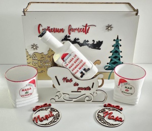 Set cadou Craciun pentru-nași model 2