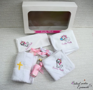 Trusou botez si lumanare tematica Pisica Maria - Img 2