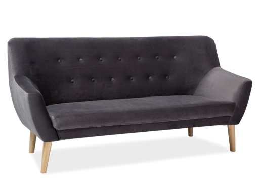 CANAPEA NORDIC 3 LOCURI, BLUVEL 14, GRI/FAG, STIL MODERN, SIGNAL