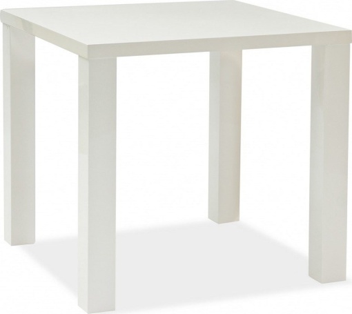 MASA DINING MONTEGO 80X60X75 DIN MDF ALB HIGH GLOSS STIL MODERN SIGNAL