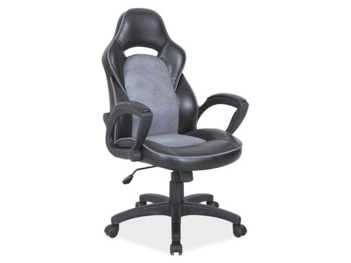 SCAUN DE BIROU DIRECTORIAL Q-115 GRI / NEGRU STIL MODERN SIGNAL
