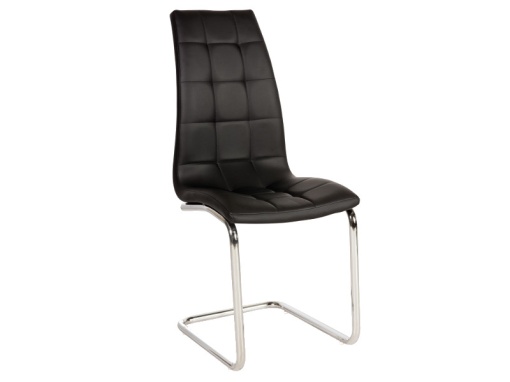 SCAUN DINING H-103 NEGRU/CROM STIL MODERN SIGNAL
