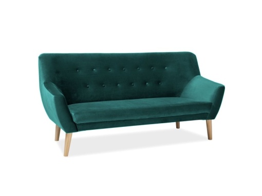 CANAPEA NORDIC 3 LOCURI, BLUVEL 78, VERDE/FAG, STIL MODERN, SIGNAL