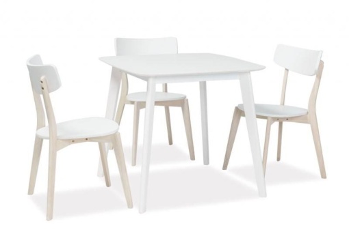 MASA DINING SIGMA, 80x80, ALBA, DIN LEMN SI MDF, STIL SCANDINAV, SIGNAL