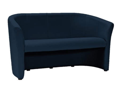 SOFA TM-3, ALBASTRU, CU TAPITERIE DIN PIELE ECOLOGICA, STIL MODERN, SIGNAL