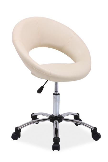 SCAUN DE BIROU ROTATIV Q-128 CREM STIL MODERN SIGNAL