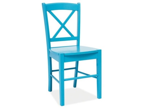 SCAUN DINING CD-56, ALBASTRU, DIN LEMN, STIL CLASIC