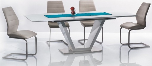 SCAUN DINING KEVIN CAPPUCCINO/CROM STIL MODERN SIGNAL