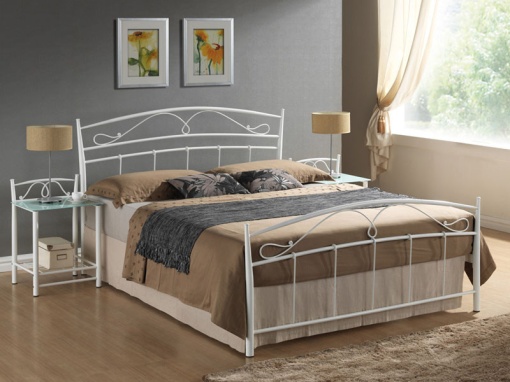 PAT DUBLU SIENA ALB 146 CM STIL CLASIC, SIGNAL