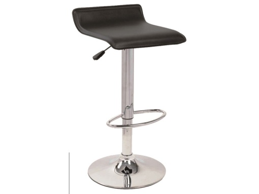 SCAUN DE BAR A-044 NEGRU/CROM STIL MODERN SIGNAL - Img 1