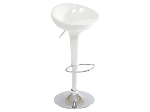 SCAUN DE BAR A-148 ALB/CROM STIL MODERN SIGNAL