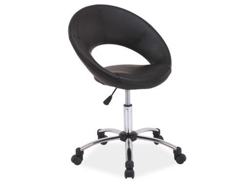 SCAUN DE BIROU ROTATIV Q-128 NEGRU STIL MODERN SIGNAL