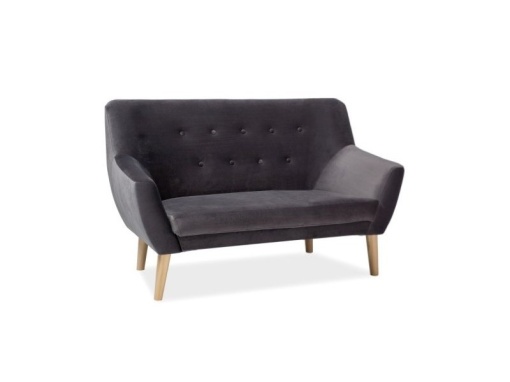 CANAPEA NORDIC 2 LOCURI, BLUVEL 14, GRI/FAG, STIL MODERN, SIGNAL