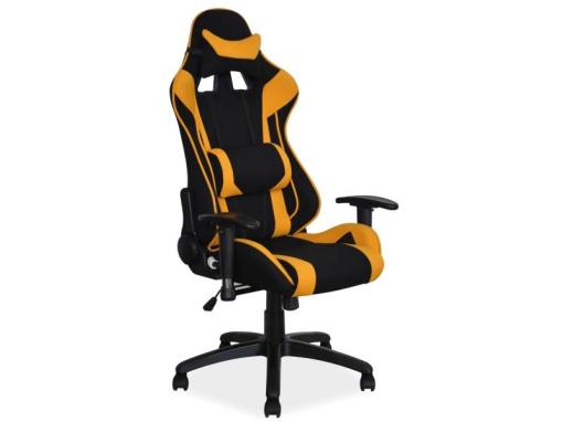 SCAUN DE BIROU VIPER, GALBEN/NEGRU, CU TAPITERIE DIN TEXTIL, SIGNAL, SIGNAL