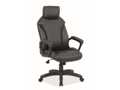 SCAUN DIRECTORIAL DE BIROU Q-370 NEGRU STIL MODERN SIGNAL